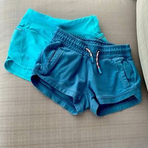 Set of two Athleta girls shorts size XS/6